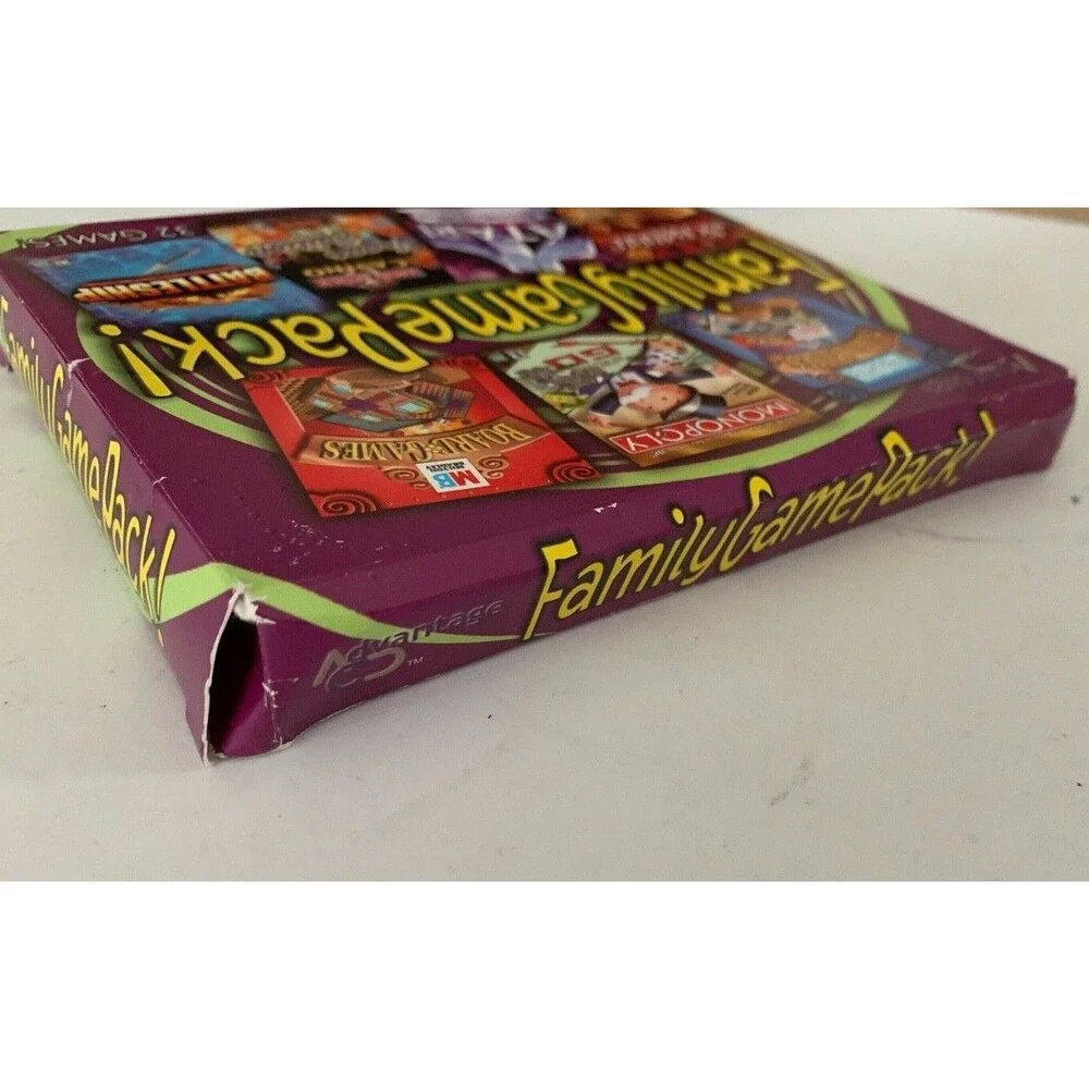 Family Game Pack! Advantage 32 Games for PC 7 Discs Atari Monopoly Casino